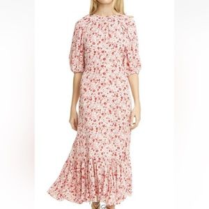 ByTimo Red Floral Maxi Dress Women’s Size Medium